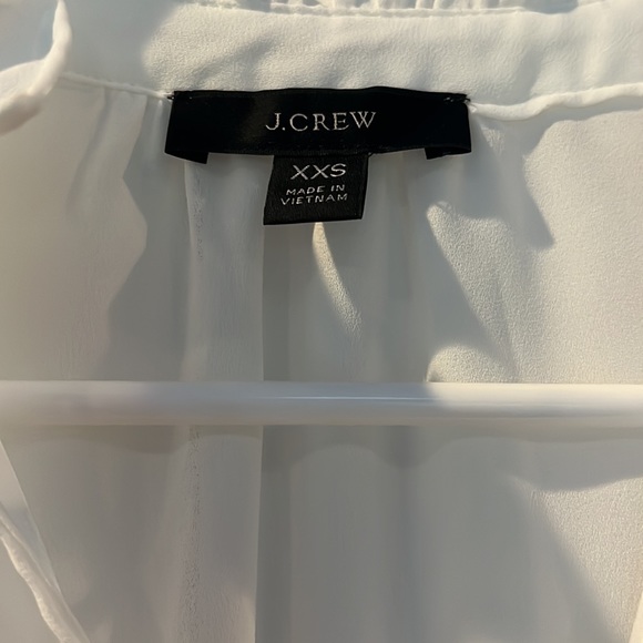 White J. Crew Blouse size XXS - Picture 4 of 7